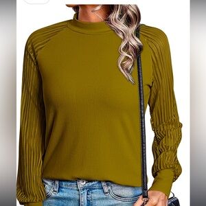 Never worn! Dokotoo long sleeve blouse- sz small